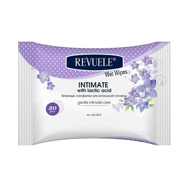 Revuele Wet wipes INTIMATE Hypoallergenic with lactic acid, per pack