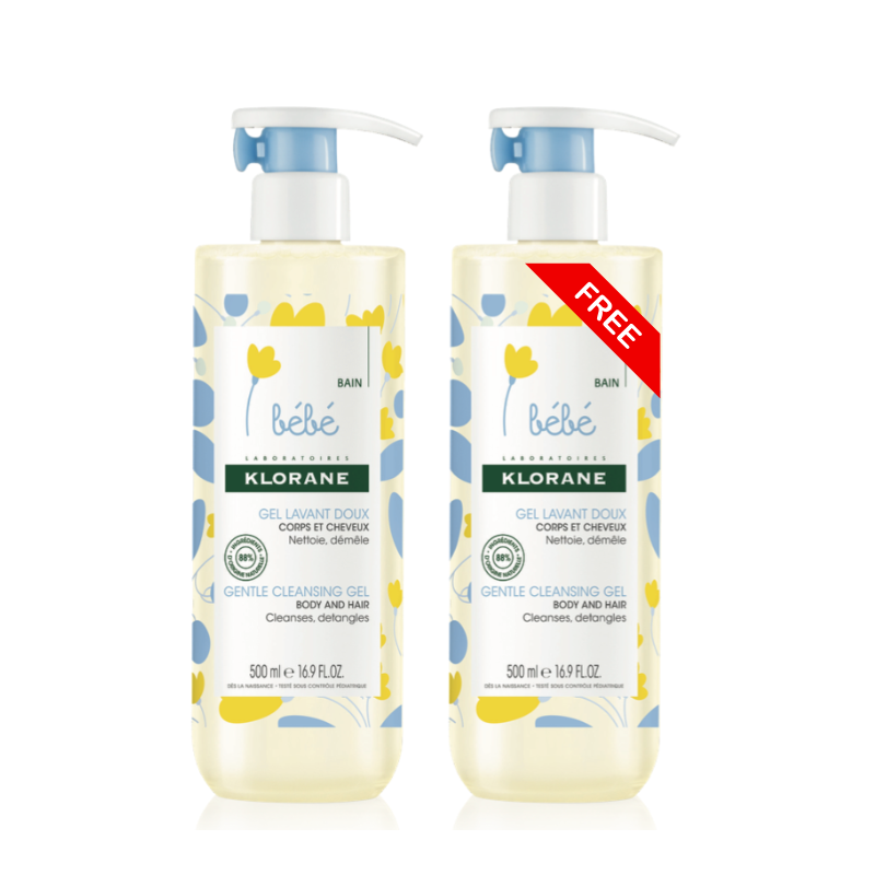 Buy One Get One Klorane Baby Gentle Foaming Gel 500ml