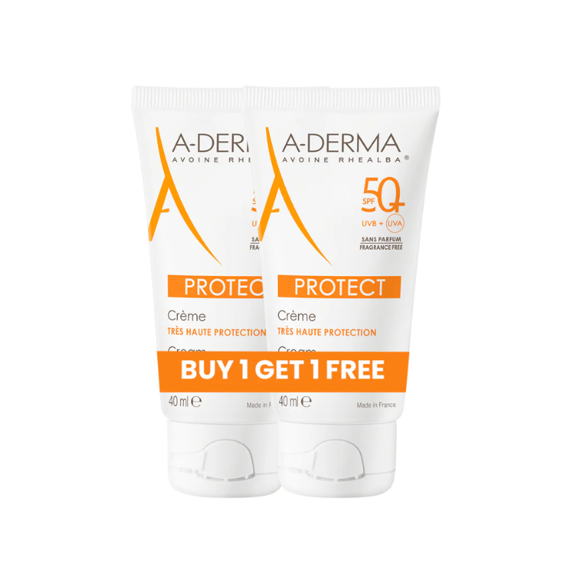Buy 1 Get 1 A-Derma Protect Fragrance Free Face Sunscreen