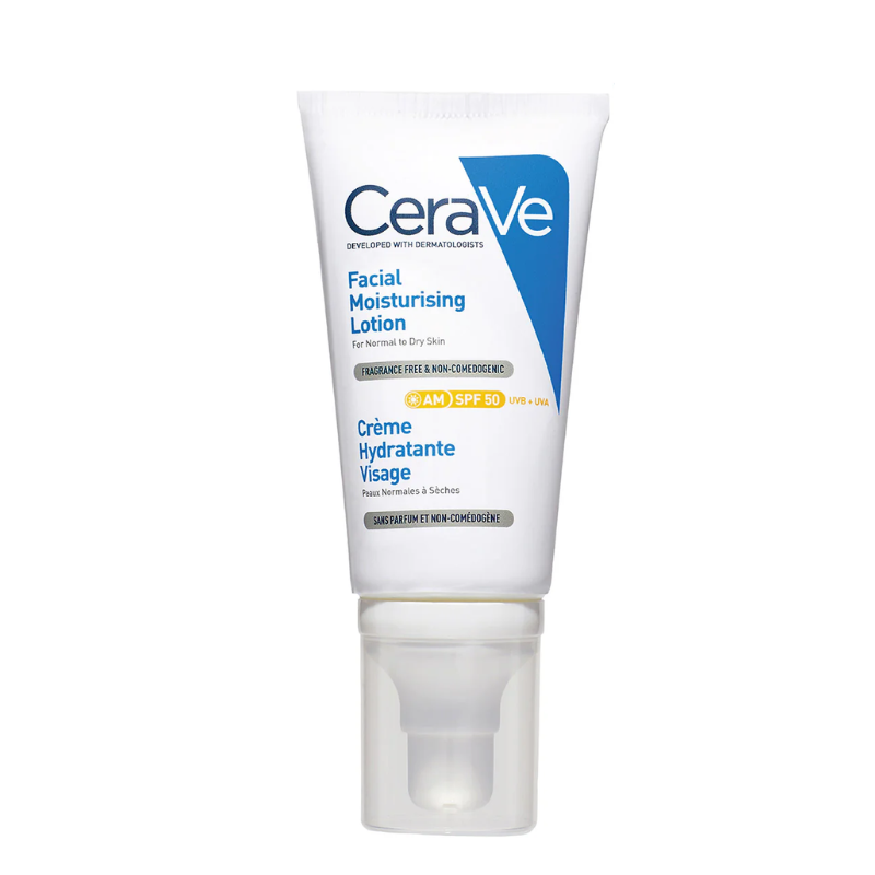 CeraVe AM Facial Moisturizing Lotion SPF50 for Normal to Dry Skin