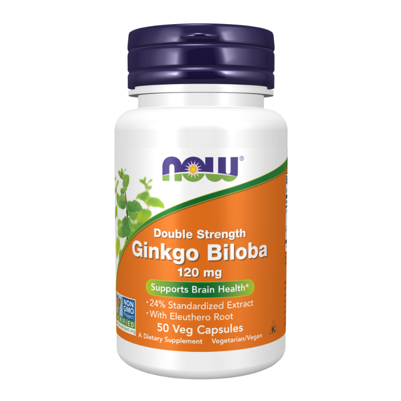 NOW Ginkgo Biloba, Double Strength 120 mg