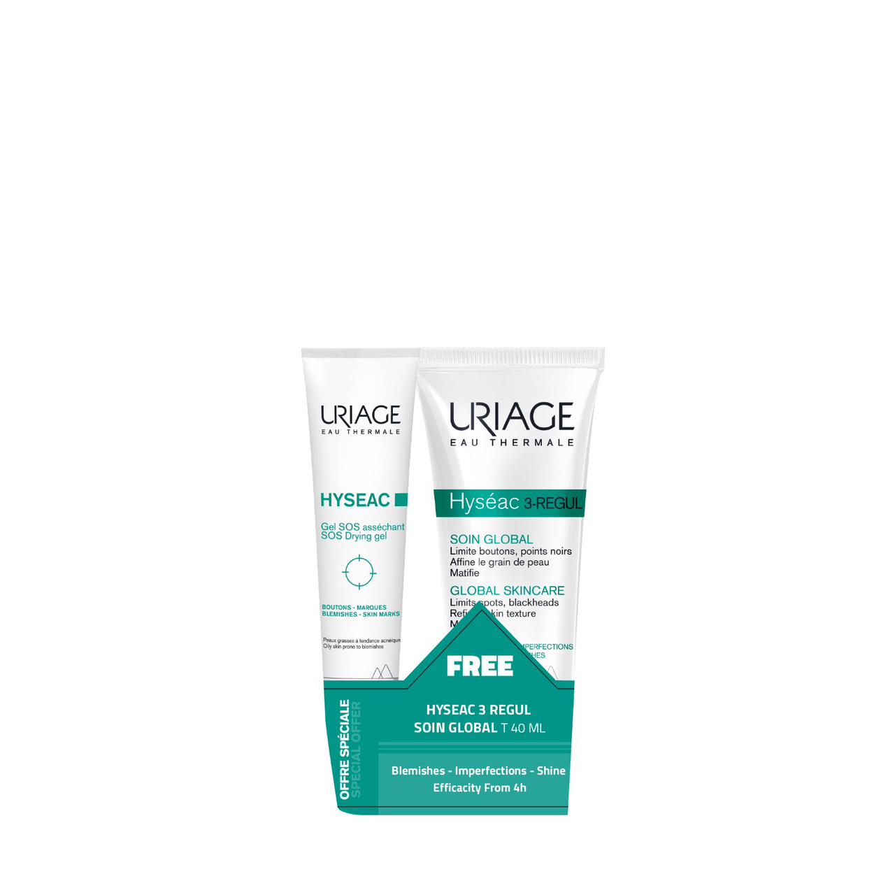 Buy 1 Uriage Hyseac Gel SOS get 1 Uriage Hyseac 3-REGUL Globan Skincare