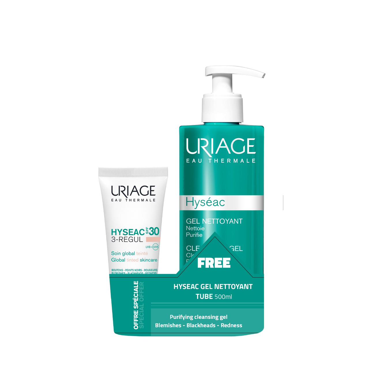 Buy 1 Uriage Hyseac SPF30 3-REGUL Globan tinted skincare