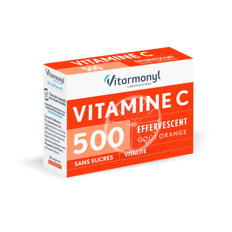 Vitamine C 500 Effervescent - Goût Orange