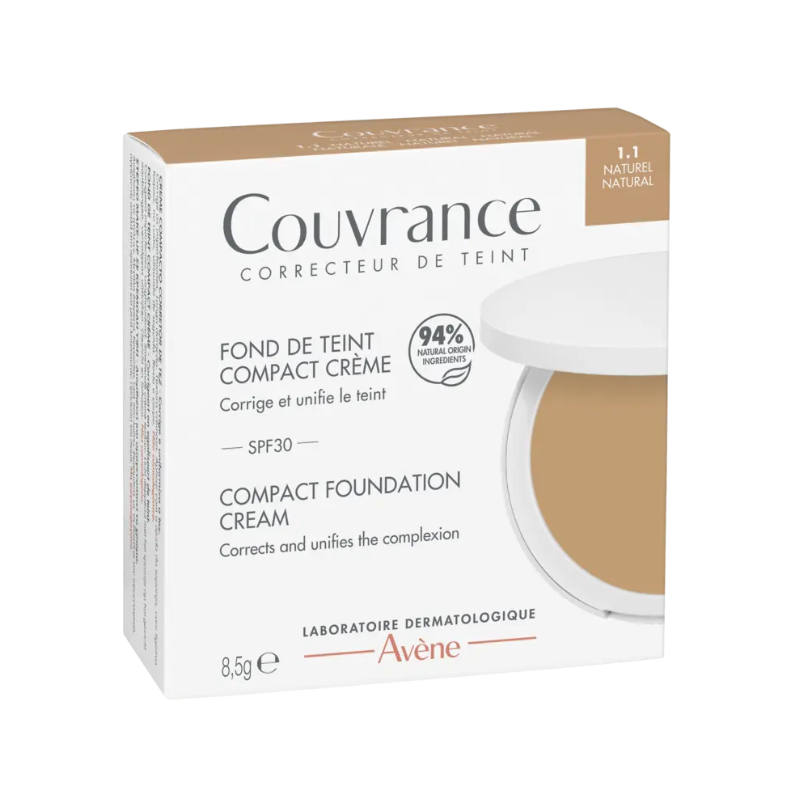 COUVRANCE Compact Cream Foundation 1.1 Natural