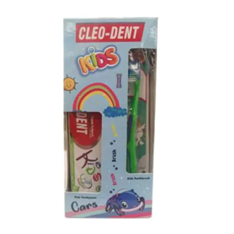 Cleo-Dent Kids Toothpaste + Kids Toothbrush Cars