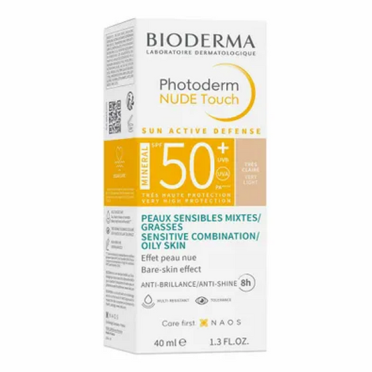 BIO PHOTODERM NUDE TOUCH TEINTEE TRES CLAIRE SPF50+