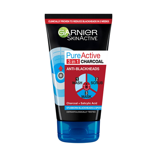 Pure Active 3-In-1 Charcoal: Wash, Scrub, Mask