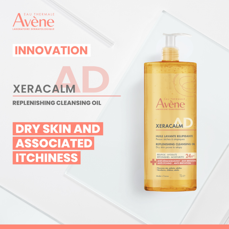 Avene Xeracalm AD Lipid-Replenishing Cleansing Oil for dry skin 1L
