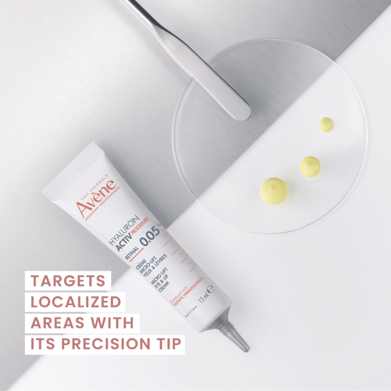 Avene Hyaluron Activ Micro-Lift Eye & Lip Cream l 0.05% Retinal 3x more active than retinol