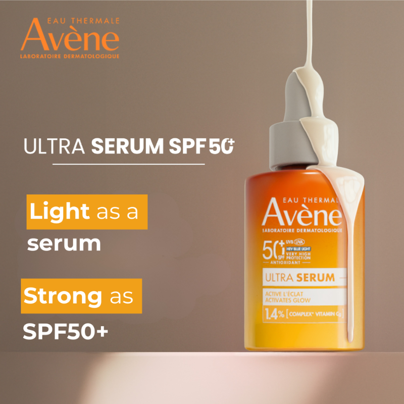 Avene Ultra serum SPF50+, for protection and glow, 30ml