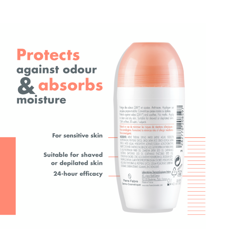 Avene Body 24-hour effective deodorant, 50ml