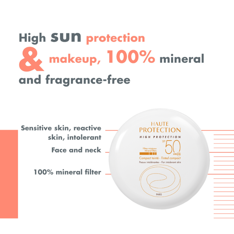 Avene High protection Compact tinted Sand SPF50, for intolerant skin, 10g