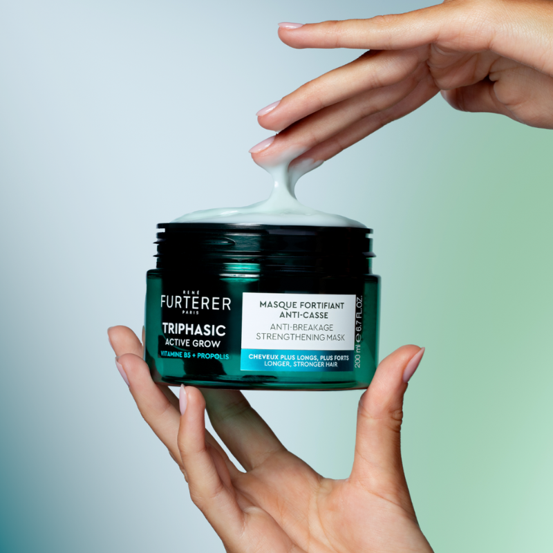 Rene Furterer Triphasic active grow Strengthening anti-breakage mask for damaged hair 200ml  - Accelerates hair growth