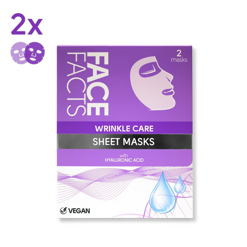 2x Wrinkle Care Sheet Mask