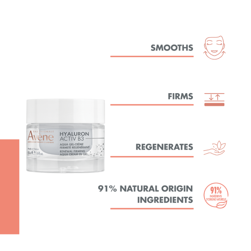 AVENE HYALURON ACTIV B3 AQUA GEL-CREME REGENERATION CELLULAIRE 50 ML