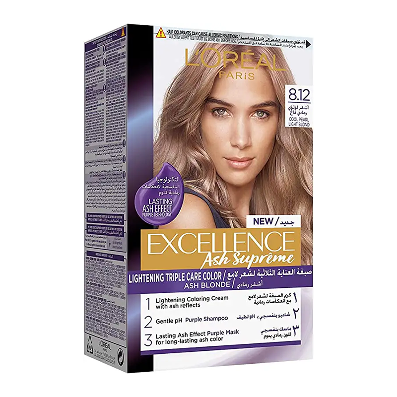 EXCELLENCE Ash Supreme 8.12 Cool Pearl Light Blonde