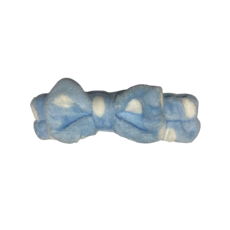 Bath hair band - blue dot
