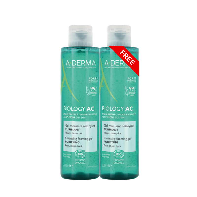 Buy One Get One free A-Derma Biology AC foaming gel 200ml