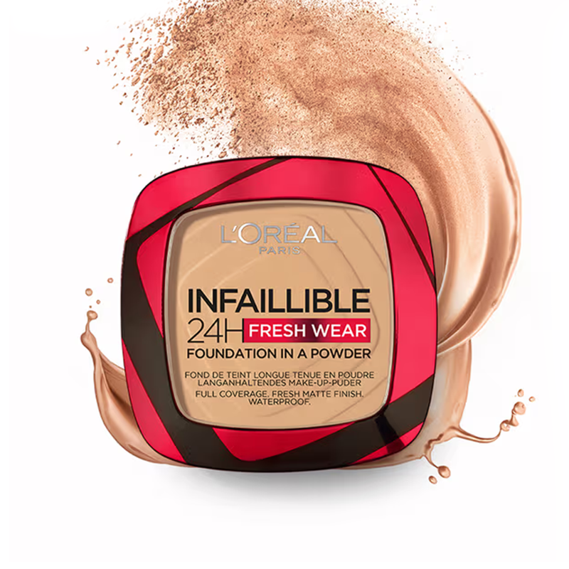 OMP Infallible 24H Foundation Powder 200 Gold. Sand