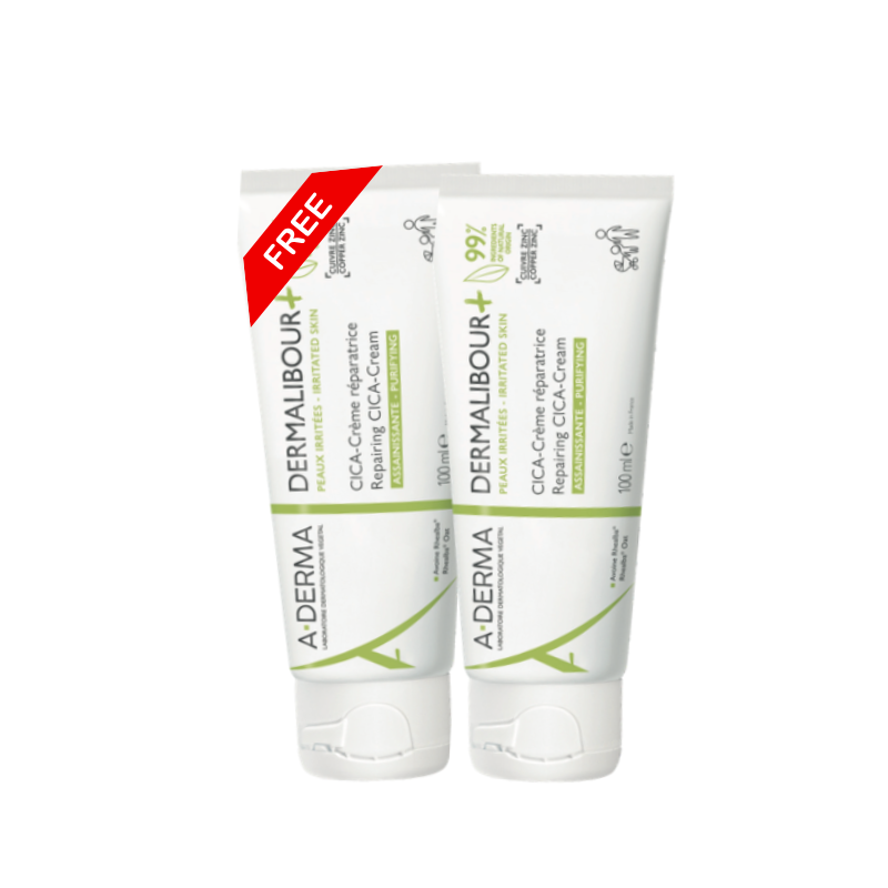 Buy One Get One A-Derma Dermalibour Cicapurfying repair cream 100ml