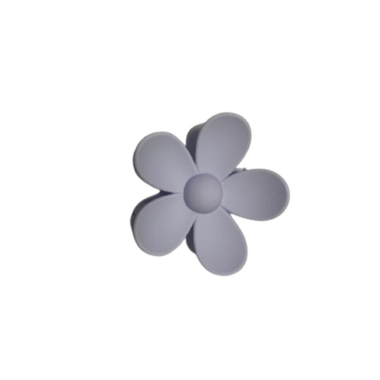 Flower hair clip - purple