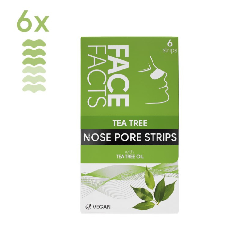 6x Tea Tree Nose Pore Strips