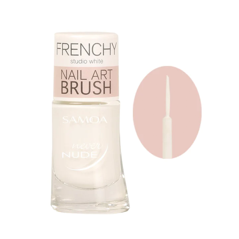 Vernis A Ongles Never Nude - The White - Frenchy Studio White - Nail Art Brush Nail Polish