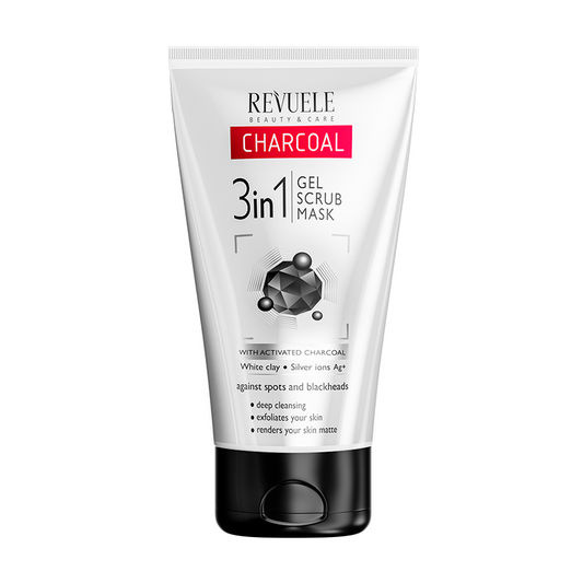 REVUELE CHARCOAL 3 in 1 GEL, SCRUB, MASK