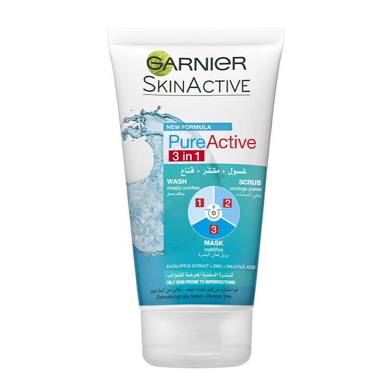 Pure Active 3-In-1 Eucalyptus: Wash, Scrub, Mask