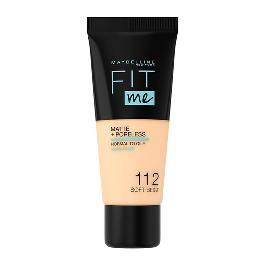 Maybelline Fit Me Matte Poreless Foundation 112 Soft Beige