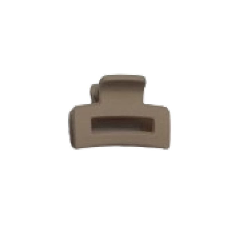 Mini Matte hair clip - brown pastel