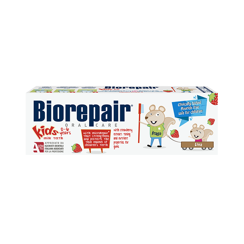 Biorepair - Toothpaste Kids 0/6 age with strawberry extract