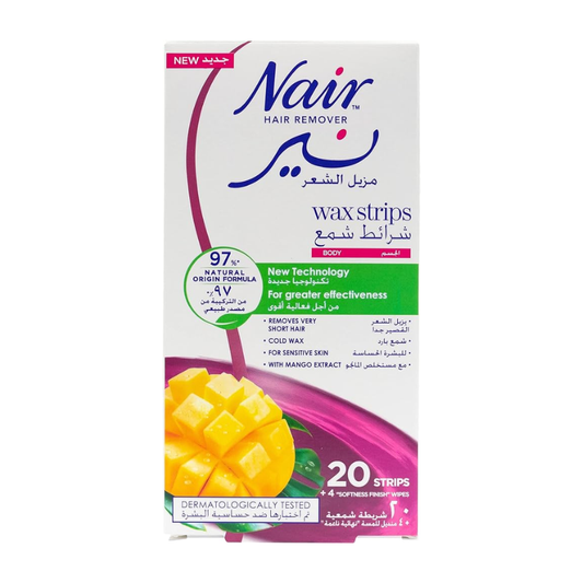NAIR BODY WAX STRIPS MANGO 20S