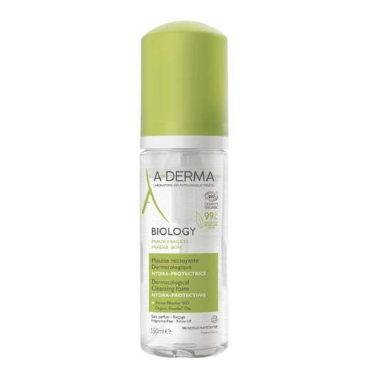 A-Derma Biology Hydra-protective dermatological cleansing mousse for sensitive oily to combination skin 150ml