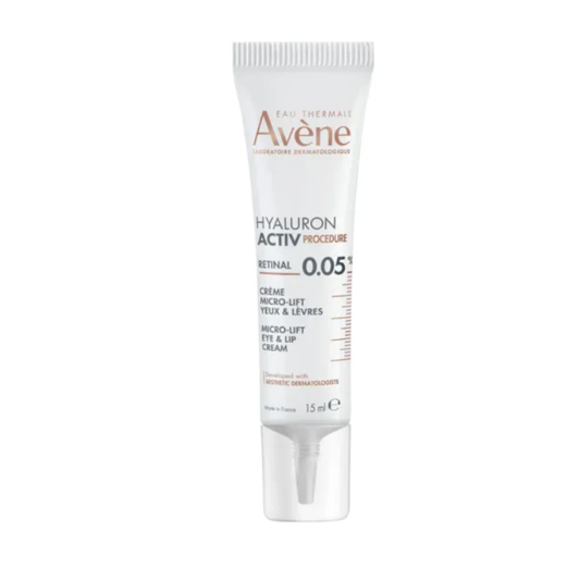 Avene Hyaluron Activ Micro-Lift Eye & Lip Cream l 0.05% Retinal 3x more active than retinol