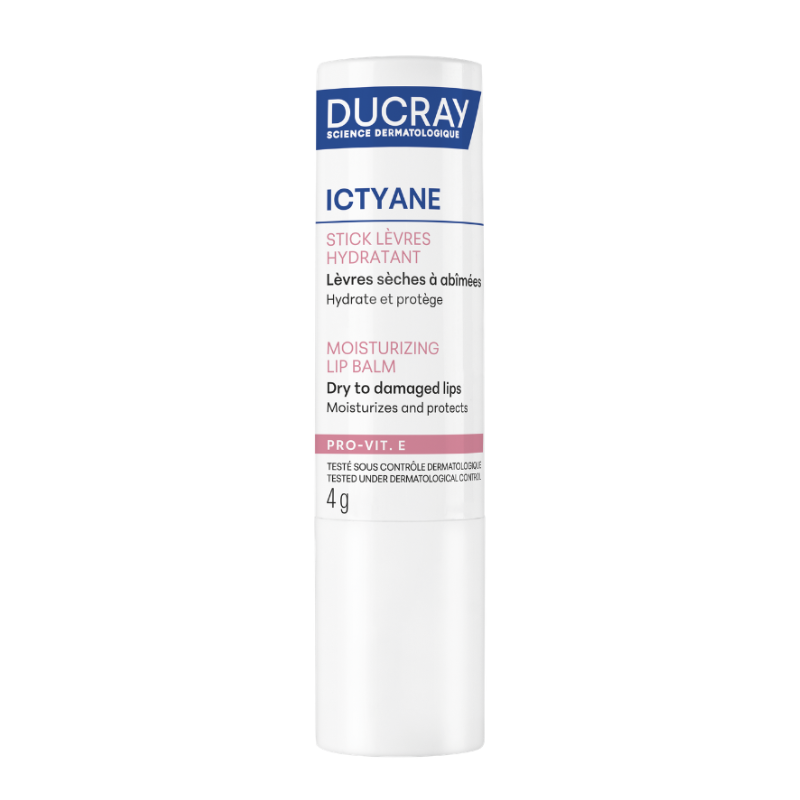 Ducray Ictyane Moisturizing Lip Balm, for dry lips, 4g