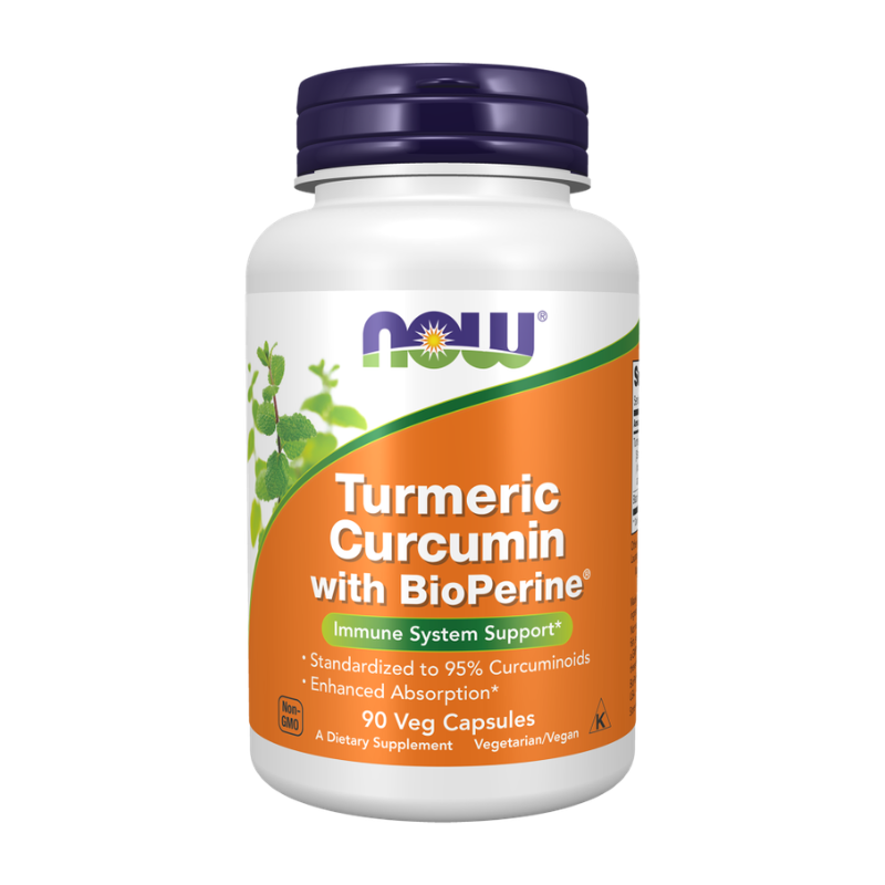 Now Turmeric Curcumin with BioPerine® Veg Capsules