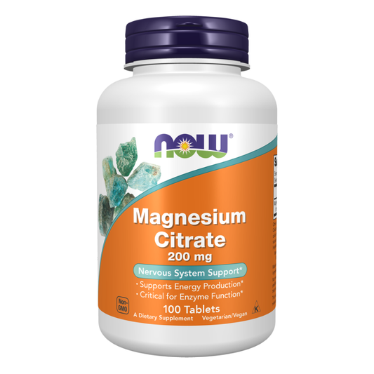 Now Magnesium Citrate 200 mg Tablets