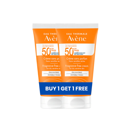 Buy 1 Get 1 Avene Fragrance-free cream SPF50+ Sunscreen 50ml