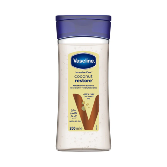 Vaseline Coconut Restore Body Gel Oil, 200ml