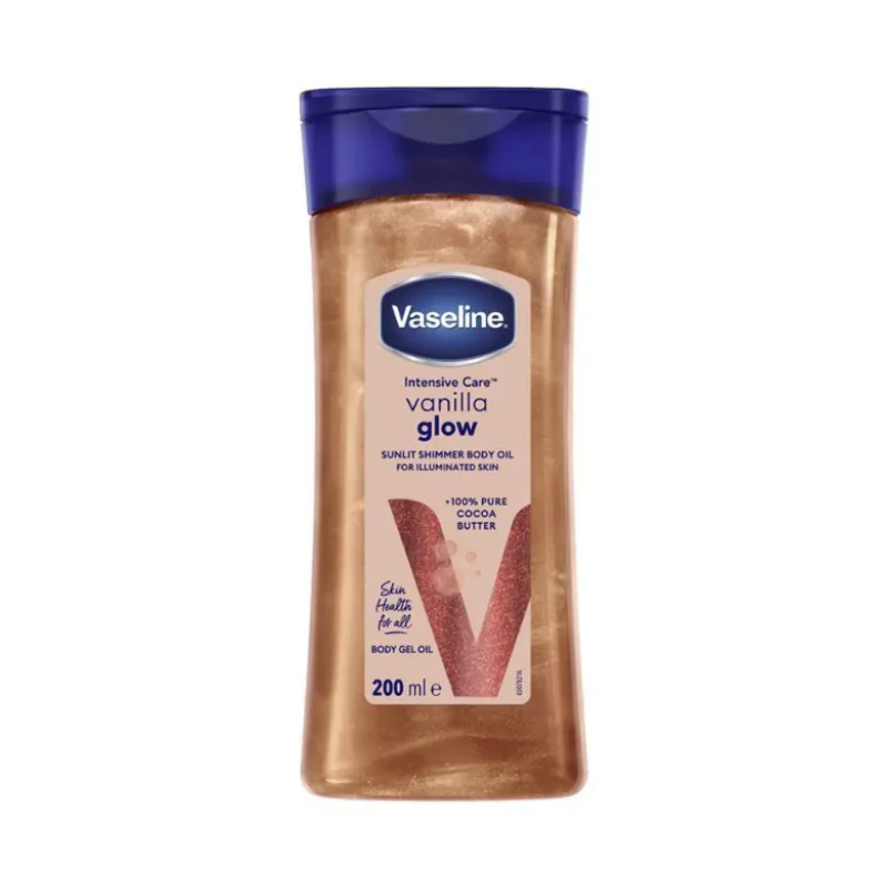 Vaseline Vanilla Glow Body Gel Oil, 200ml
