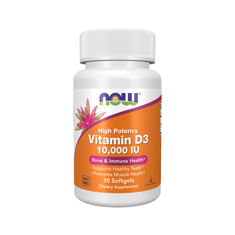 NOW Vitamin D3 10,000 IU Softgels