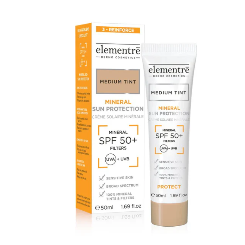 Elementre Mineral Sun Protection Medium Tint SPF50+ 50ml