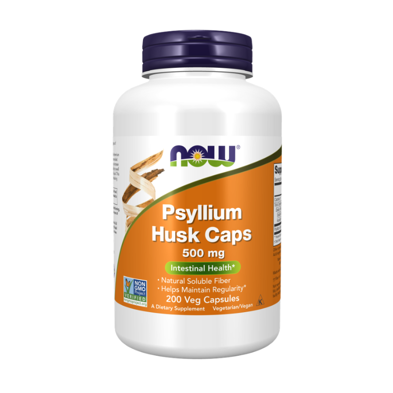 NOW Psyllium Husk Caps 500 mg
