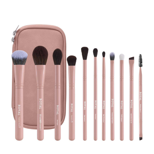Everyday Essentials- 11 piece brush set with bag