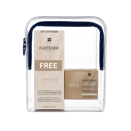 Buy Rene Furterer Absolue Kératine Repairing Mask & get a FREE 200ml Absolue Kératine Renewal shampoo 