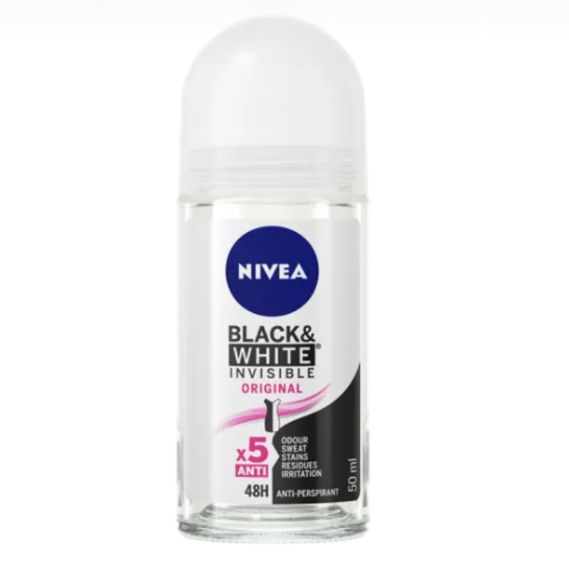 NIVEA Black & White Invisible Clear Roll-On 50ml