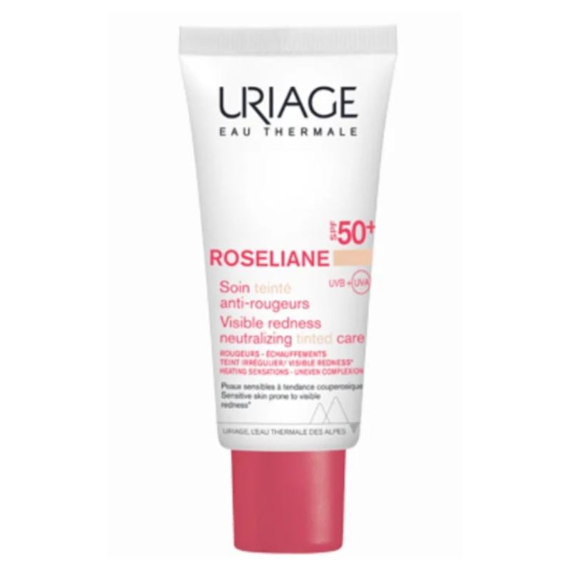 URIAGE Roseliane Visible Redness Neutralizing Light Tinted Care CC Cream SPF 50 + 40 ML