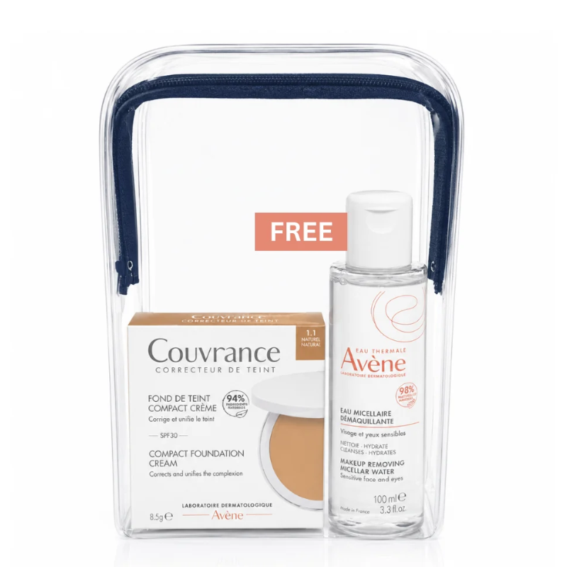 Couvrance Compact Foundation Cream 1.1 & Makeup Remover Duo Pack